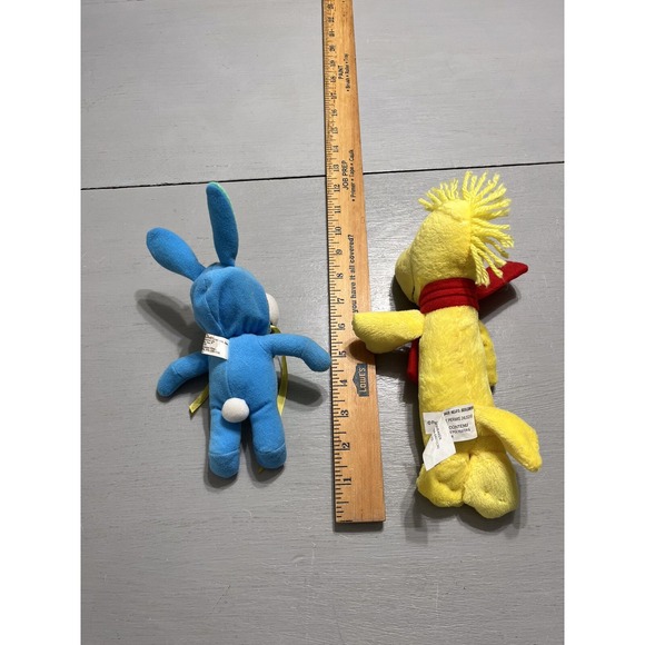 Peanuts Plush Snoopy Blue Bunny Outfit Easter 6" & Squeeky Woodstock - Picture 12 of 16